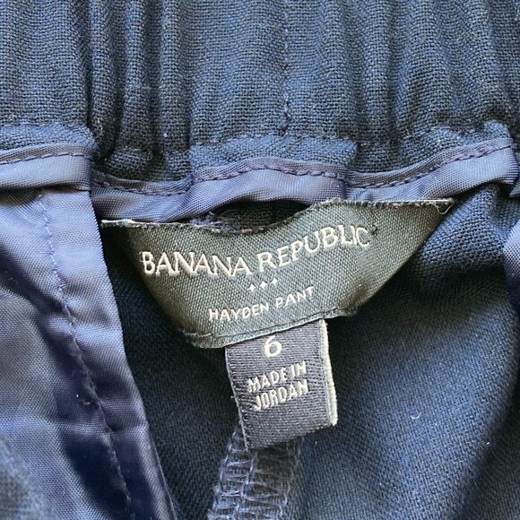 Banana Republic Factory Navy Blue Hayden Taper Pant, 6 - Picture 4 of 8